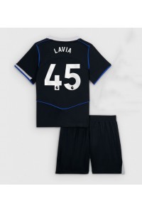 Fotbalové Dres Chelsea Romeo Lavia #45 Dětské Třetí Oblečení 2025-26 Krátký Rukáv (+ trenýrky)